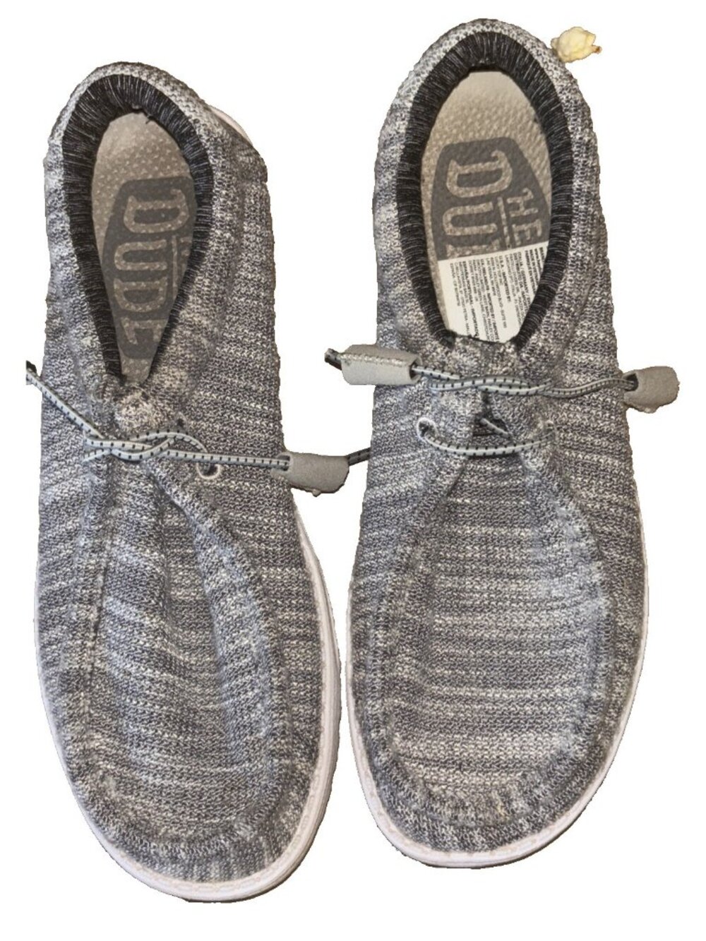 Hey Dude Men’s  Wally Gray Slip On Shoe Size 9 Stretch Lightweight Boat VGC